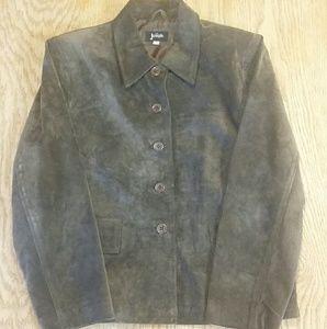BY JOSEPH Chocolate Brown Suede Lined Jacket - M